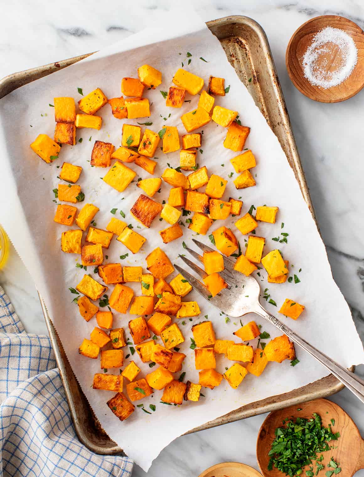 Roasted butternut squash