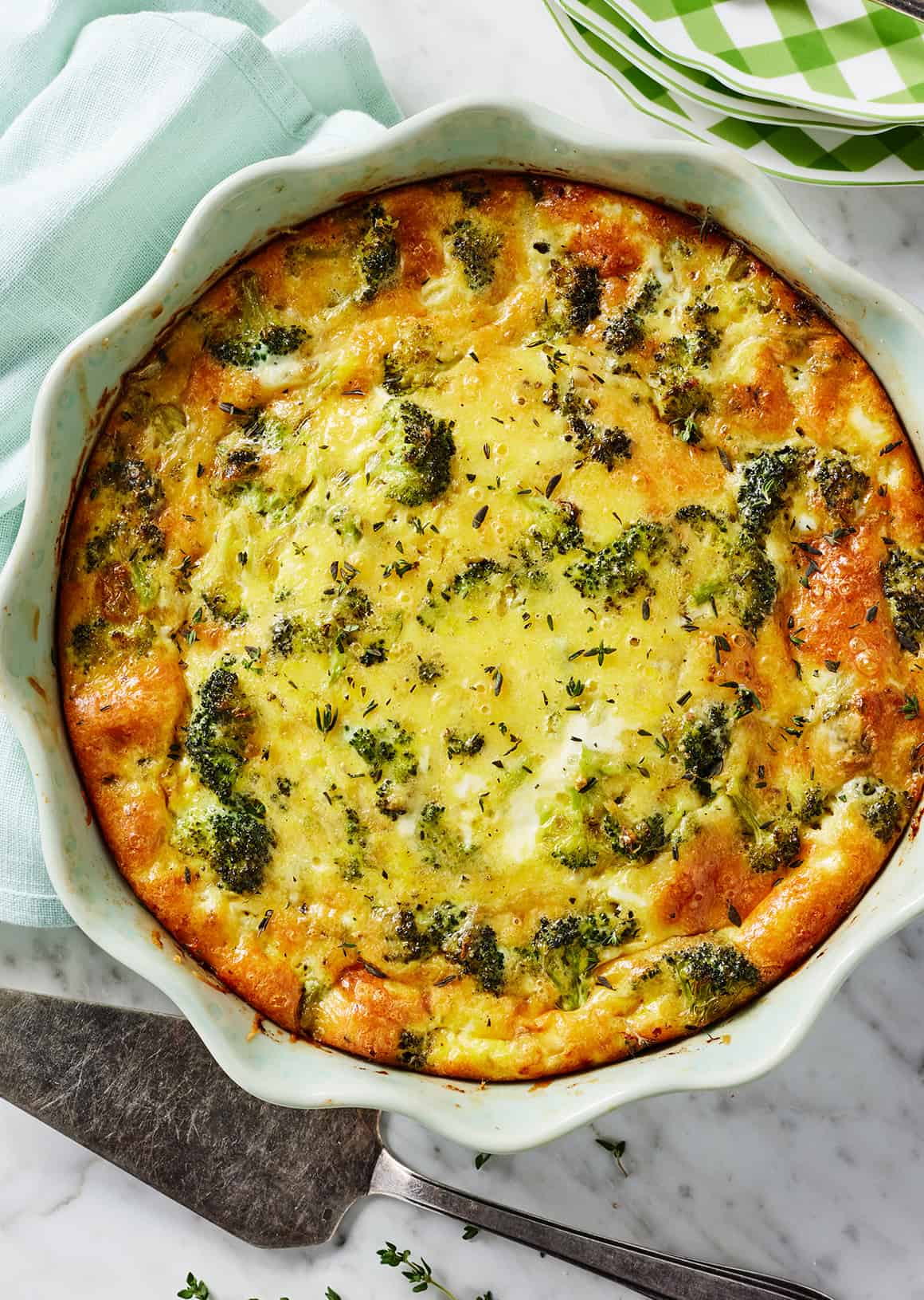 Crustless quiche