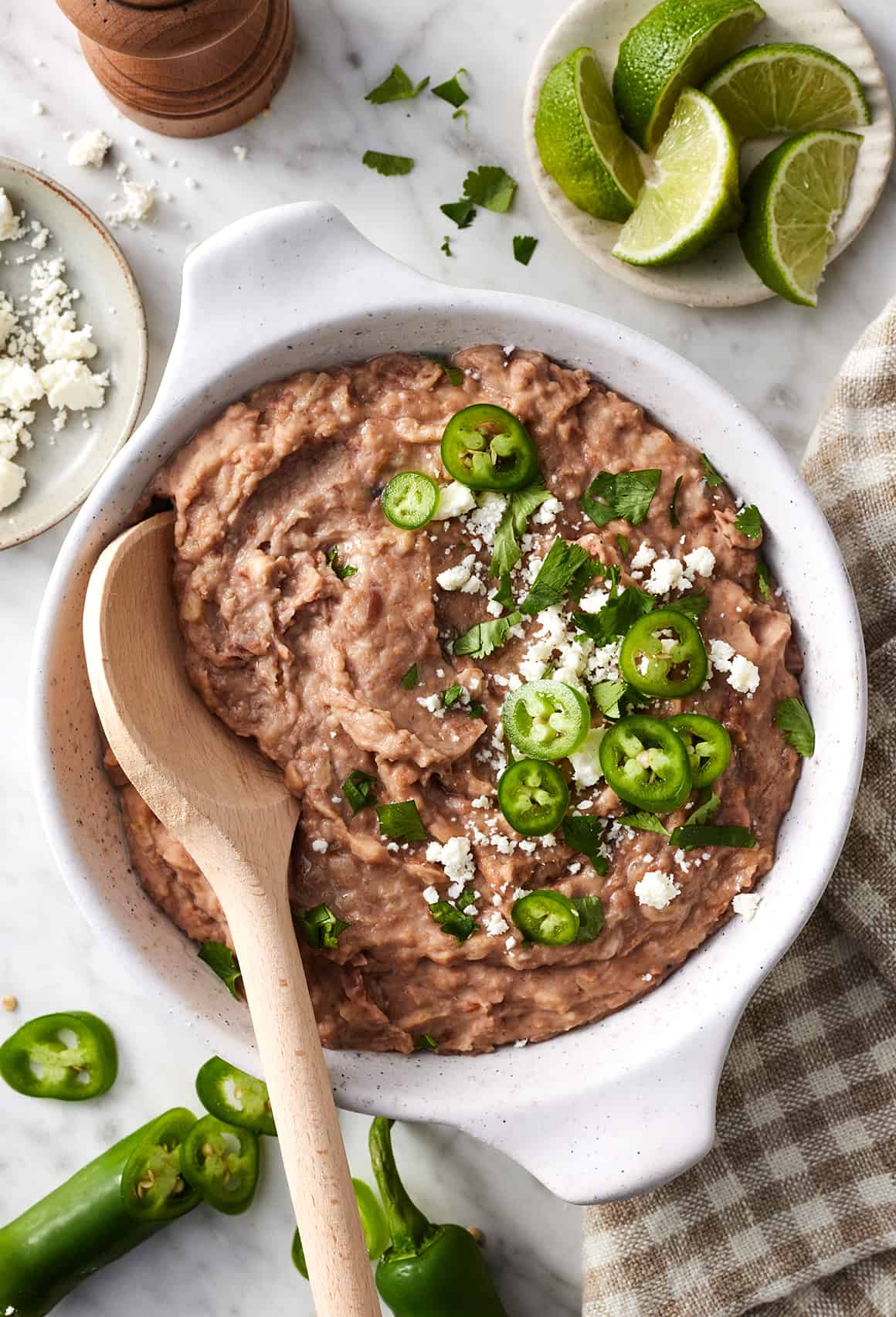Homemade refried beans
